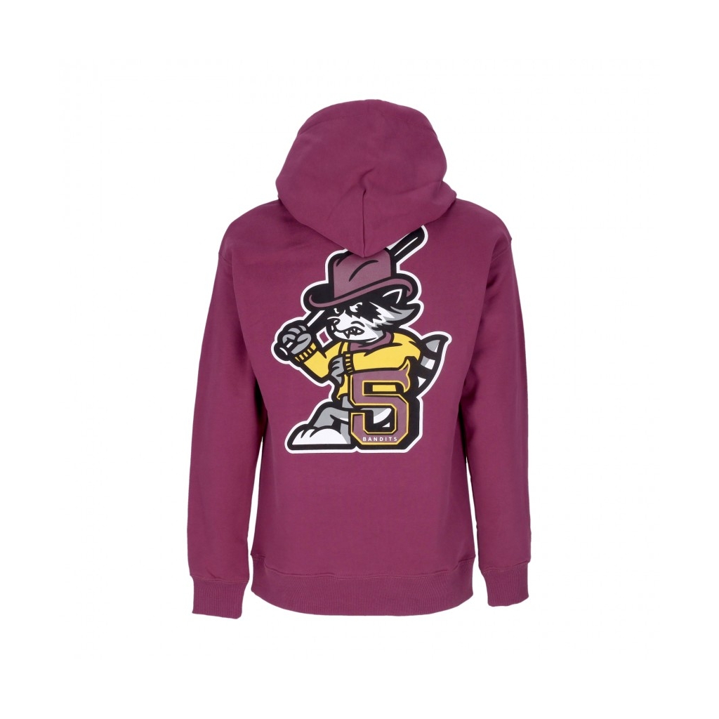 felpa cappuccio uomo bandits hoodie BURGUNDY