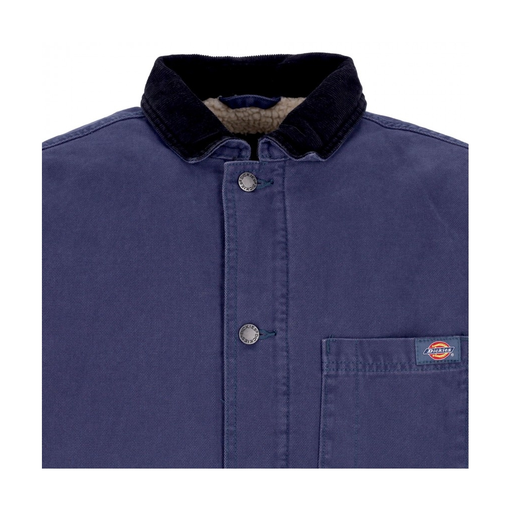 giacca workwear uomo duck canvas chore coat STONE WASHED NAVY