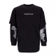 maglietta manica lunga uomo hunter two-fer l/s knit BLACK