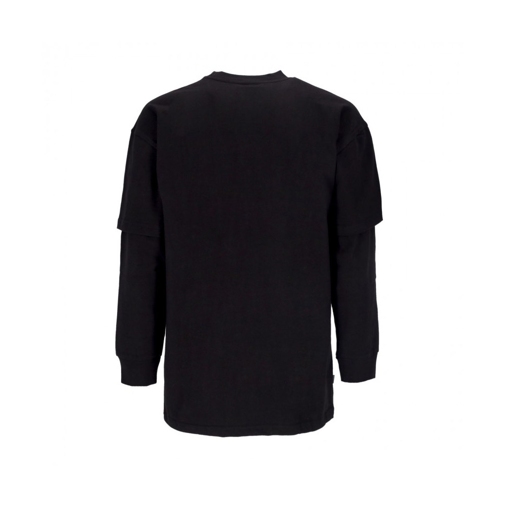 maglietta manica lunga uomo hunter two-fer l/s knit BLACK