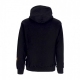 felpa cappuccio uomo college hoodie BLACK