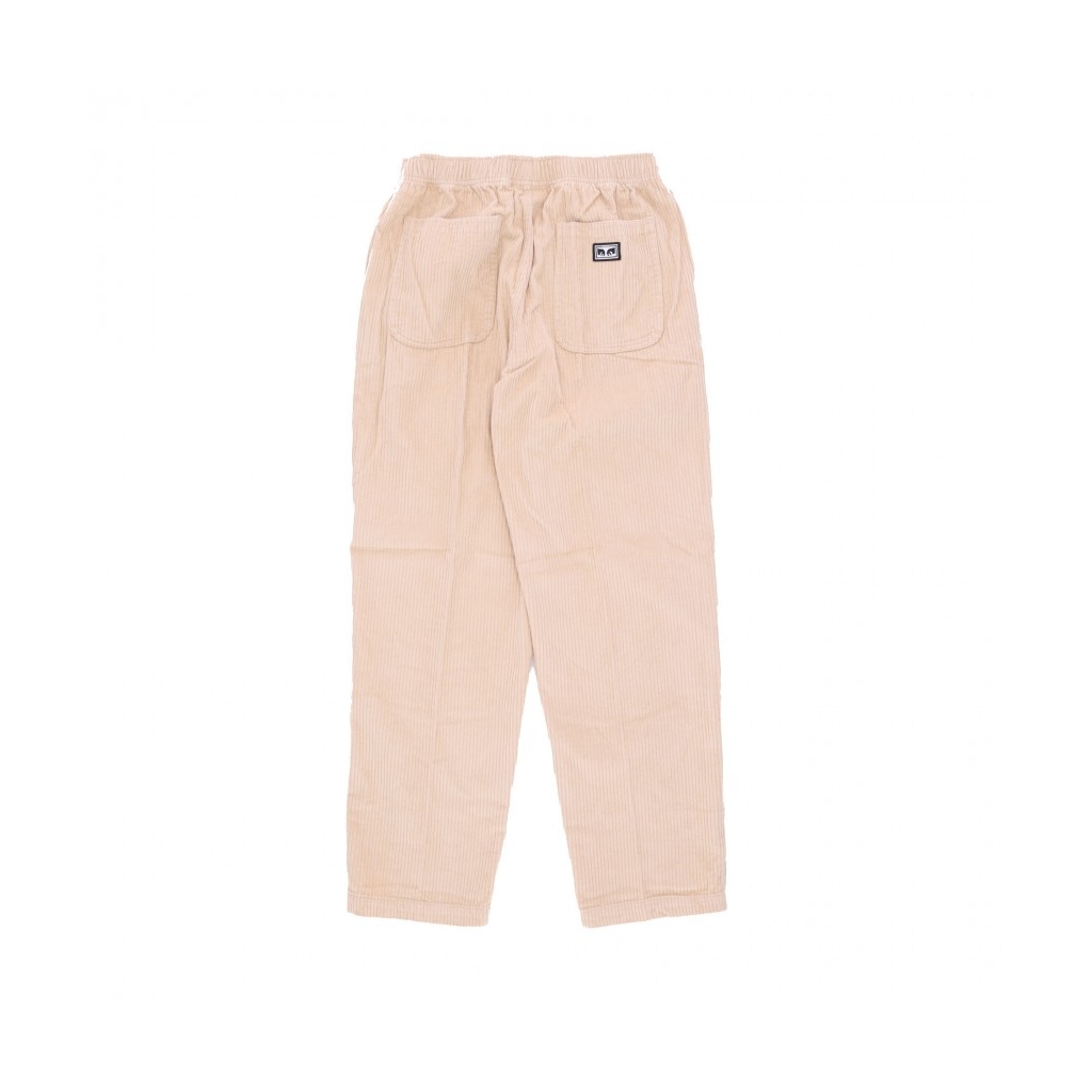 pantalone lungo uomo easy cord pant IRISH CREAM