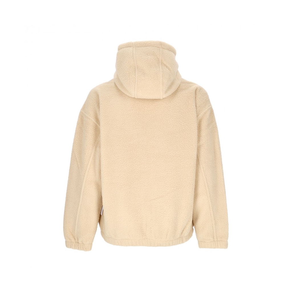 felpa cappuccio zip uomo gaze hood jacket OAT MILK