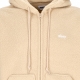 felpa cappuccio zip uomo gaze hood jacket OAT MILK