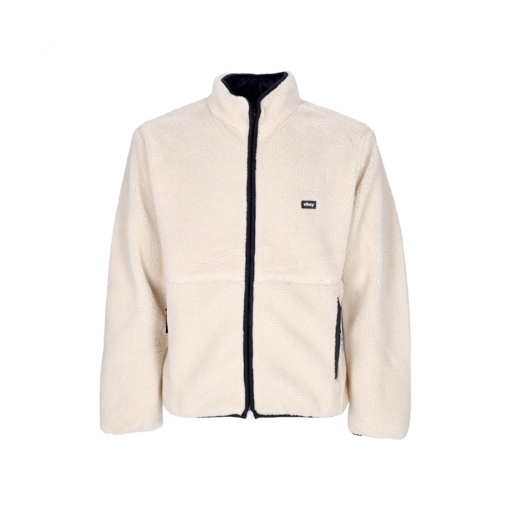 orsetto uomo trophy sherpa jacket reversible NATURAL