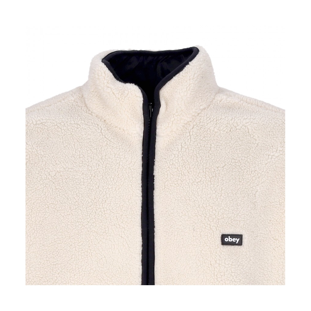 orsetto uomo trophy sherpa jacket reversible NATURAL