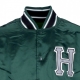 giubbotto bomber uomo crackerjack satin baseball jacket FOREST GREEN