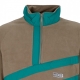 felpa collo alto uomo range quarter zip polar fleece OLIVE