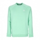 felpa girocollo uomo essential trefoil crewneck GLORY MINT