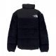 orsetto uomo high pile nuptse jacket BLACK