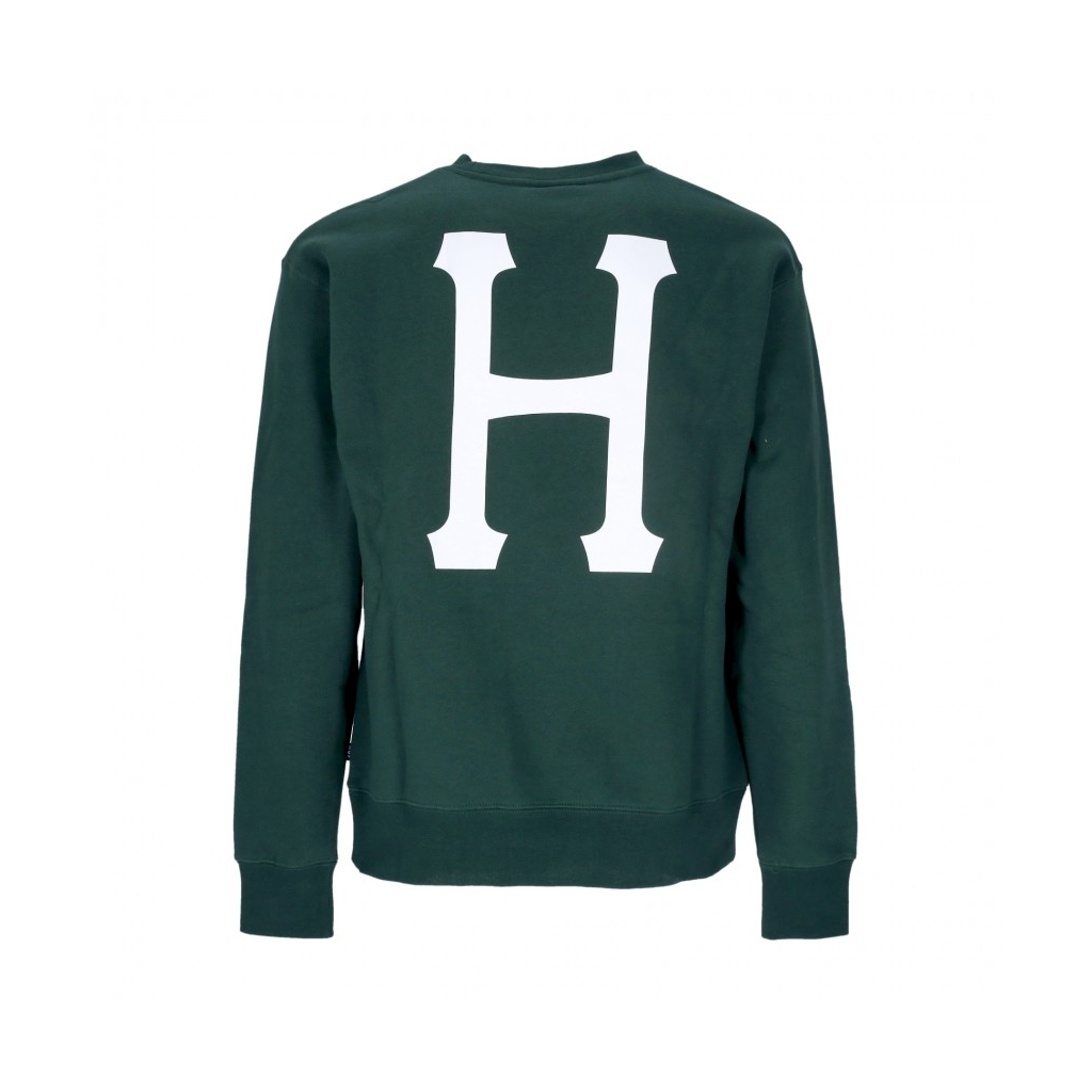 felpa girocollo uomo essentials classic h crew FOREST GREEN