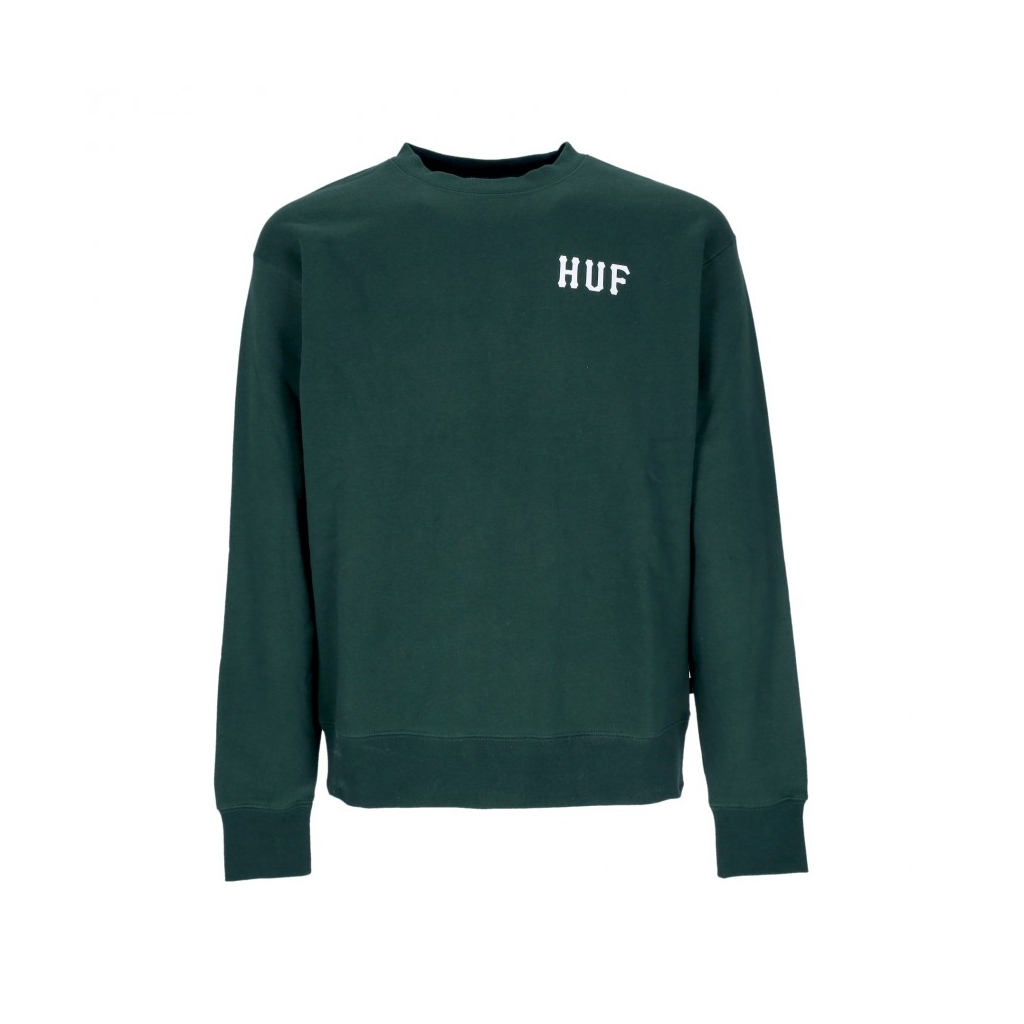 felpa girocollo uomo essentials classic h crew FOREST GREEN