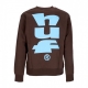 felpa girocollo uomo megablast crewneck CHOCOLATE