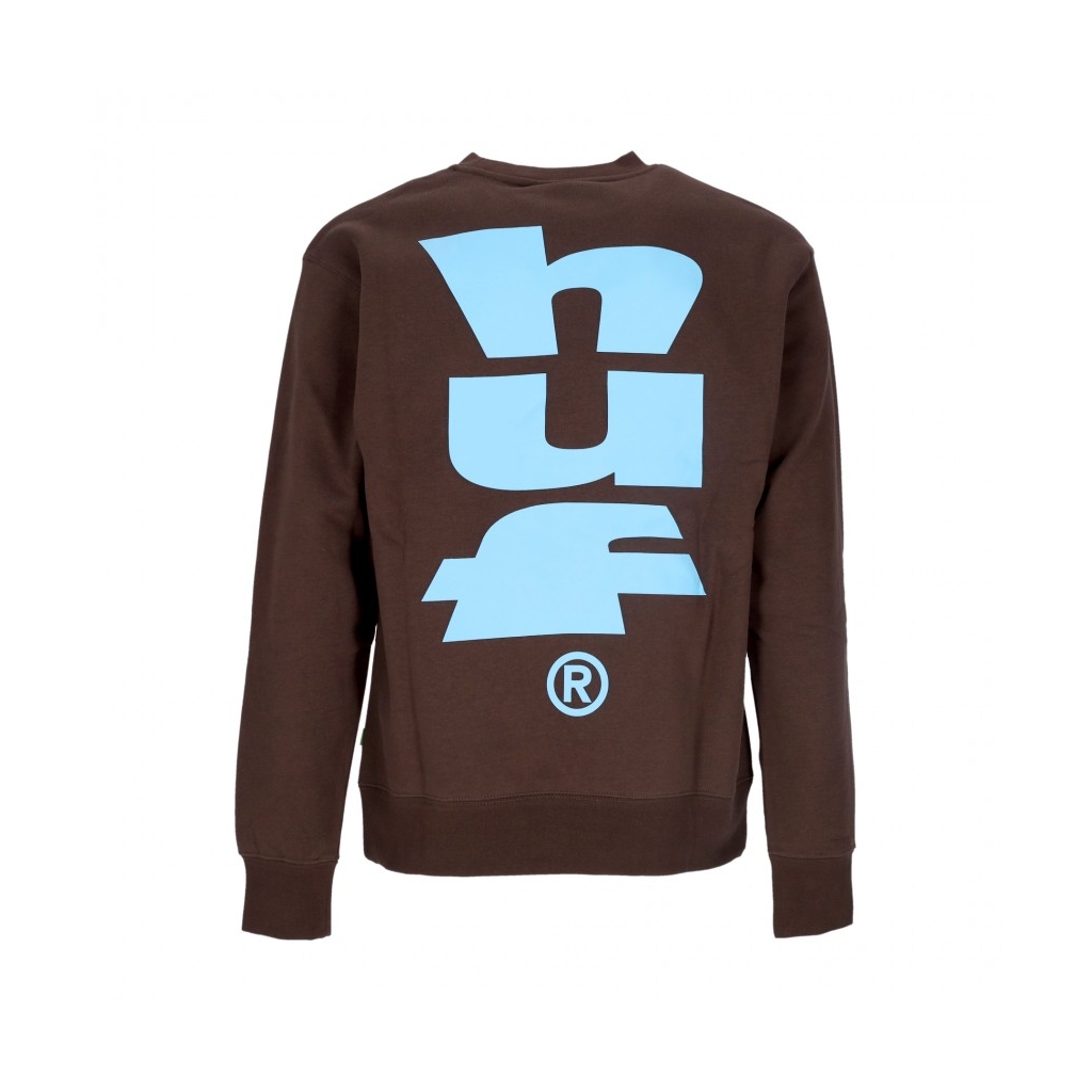 felpa girocollo uomo megablast crewneck CHOCOLATE