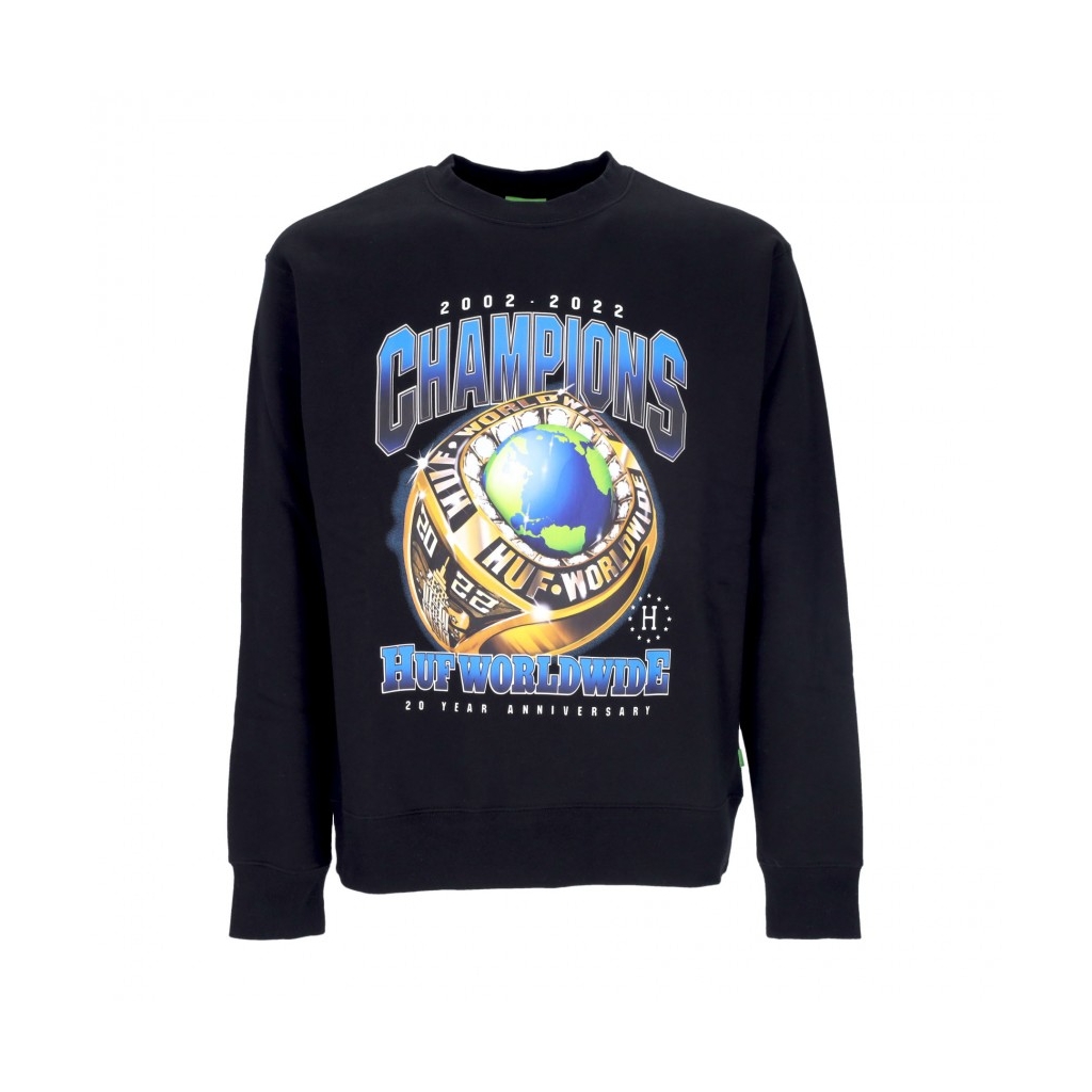 felpa girocollo uomo champions crewneck BLACK