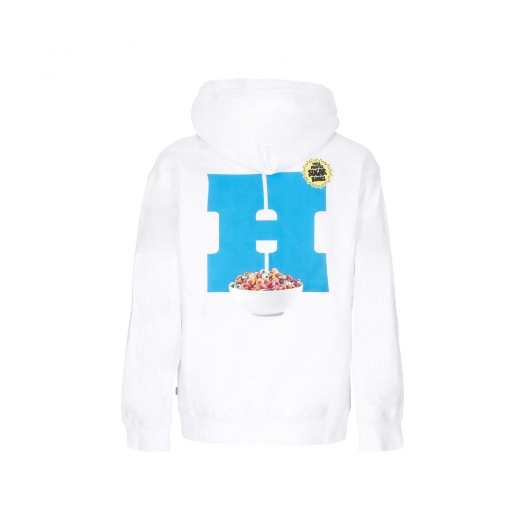 felpa cappuccio uomo cereal killer hoodie WHITE