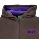 felpa cappuccio zip uomo workman quilted full zip CHOCOLATE