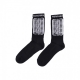 calza media uomo ribs socks BLACK/WHITE