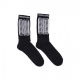 calza media uomo ribs socks BLACK/WHITE