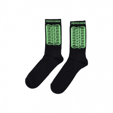 calza media uomo ribs socks BLACK/GREEN