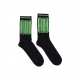 calza media uomo ribs socks BLACK/GREEN