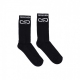 calza media uomo logo socks BLACK/WHITE