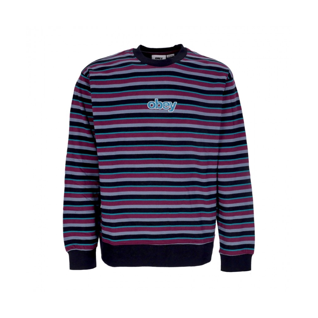 felpa girocollo uomo anden stripe crew specialty fleece BLACK MULTI