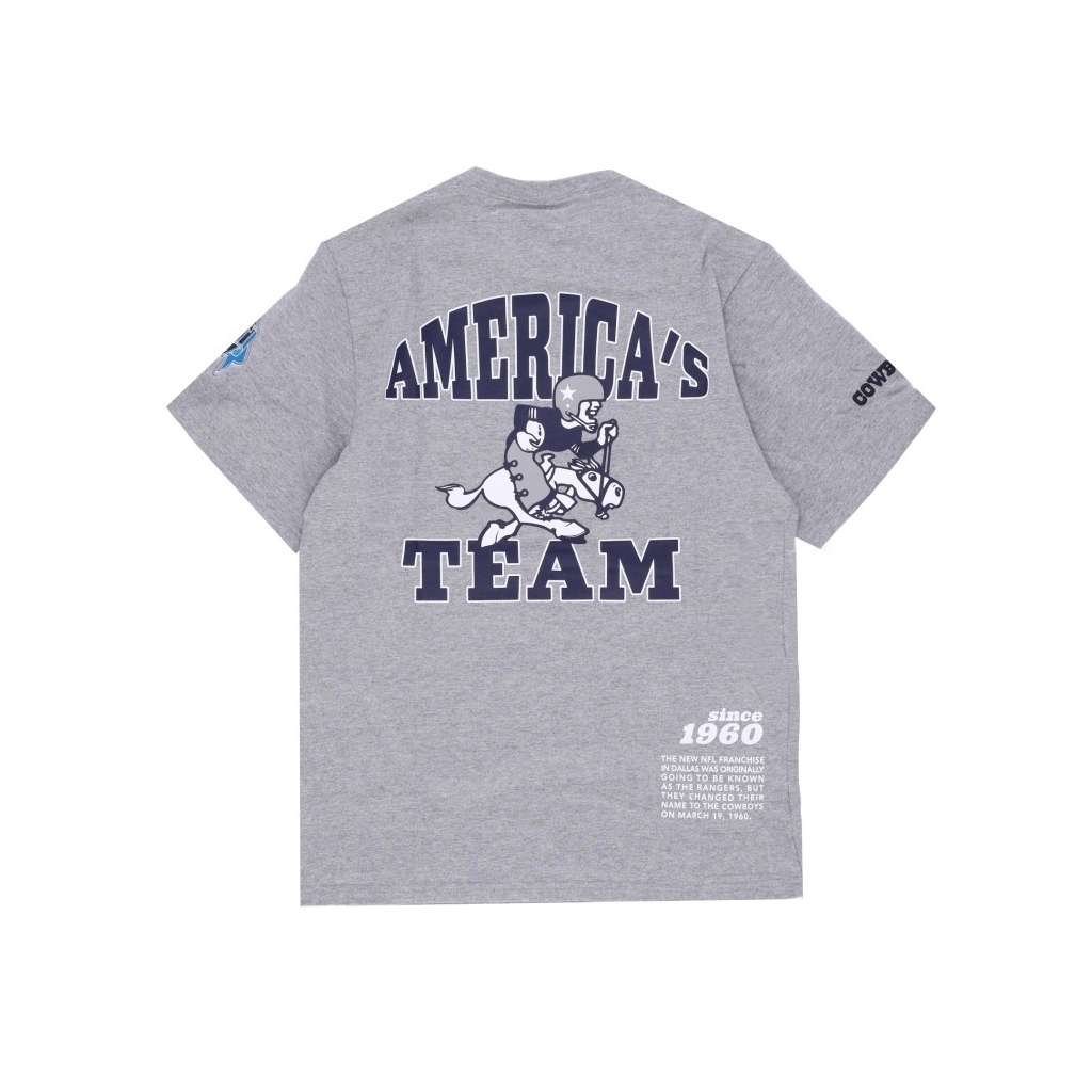 maglietta uomo nfl team origins top dalcow GREY HEATHER