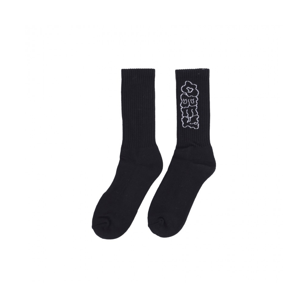 calza media uomo whirl socks BLACK