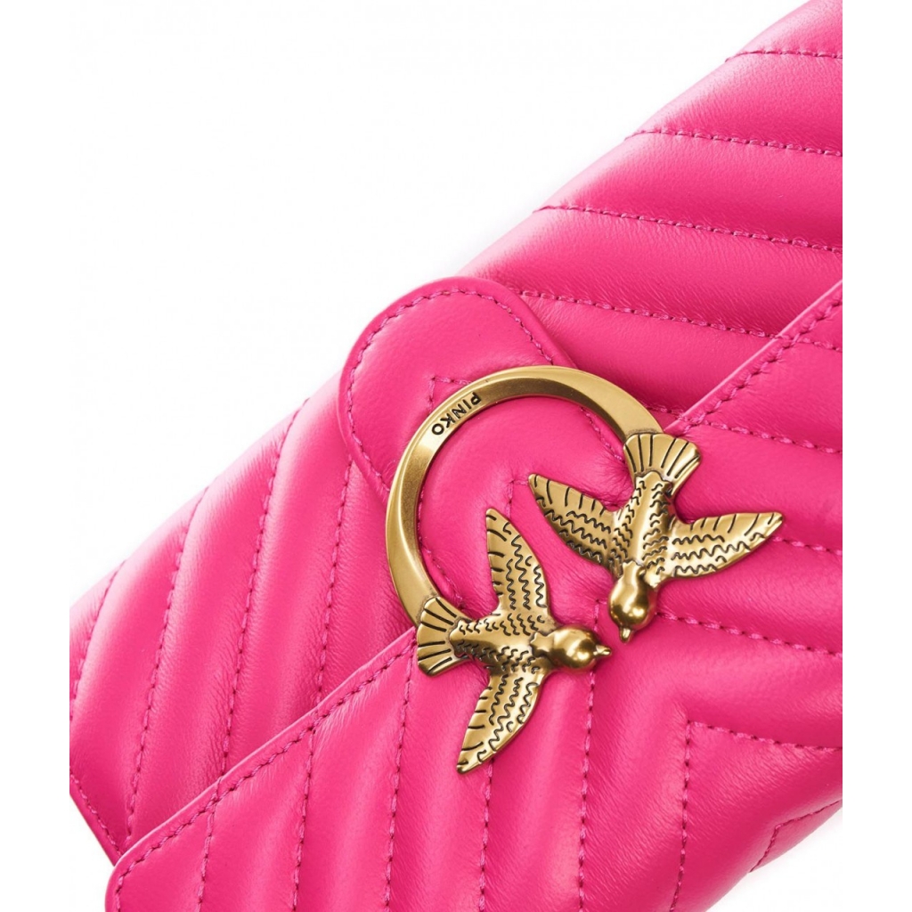 Pink on sale wallet chain