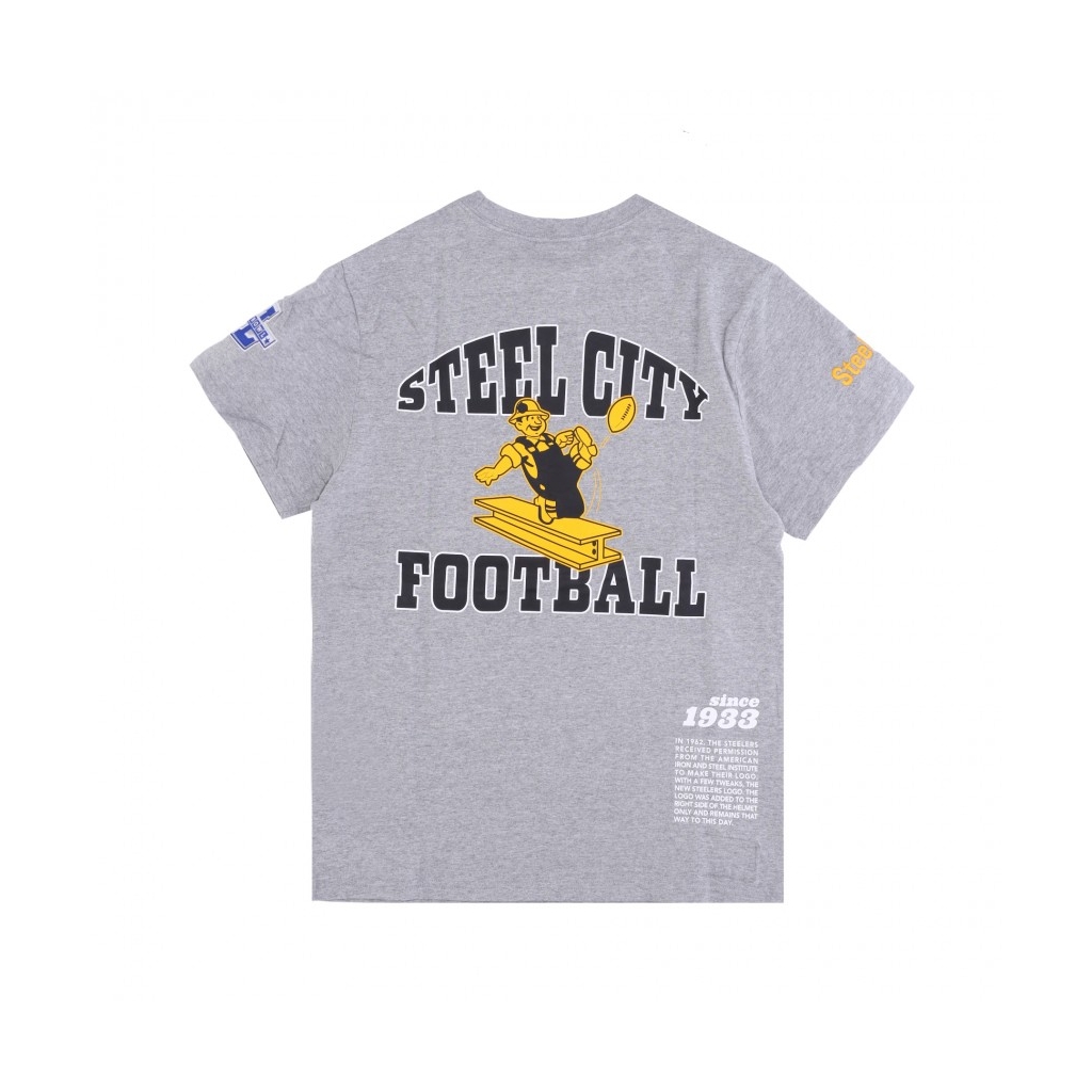 maglietta uomo nfl team origins top pitste GREY HEATHER