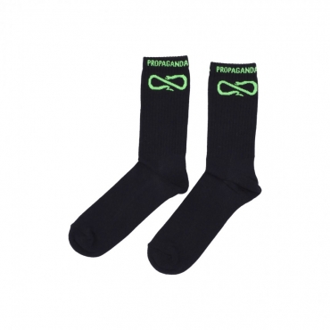 calza media uomo logo socks BLACK/GREEN