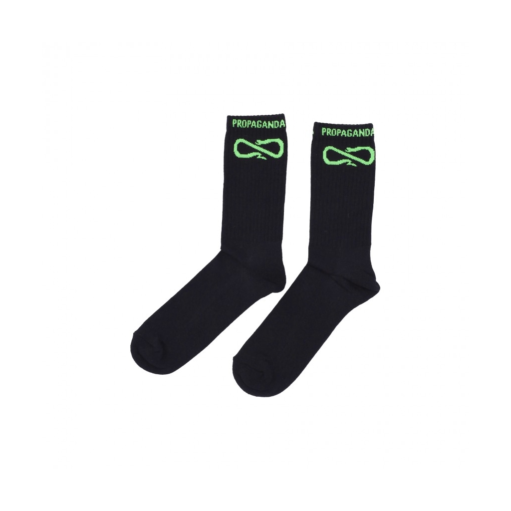 calza media uomo logo socks BLACK/GREEN