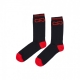 calza media uomo logo socks BLACK/RED