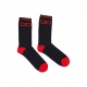 calza media uomo logo socks BLACK/RED