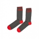 calza media uomo logo socks GREEN/RED