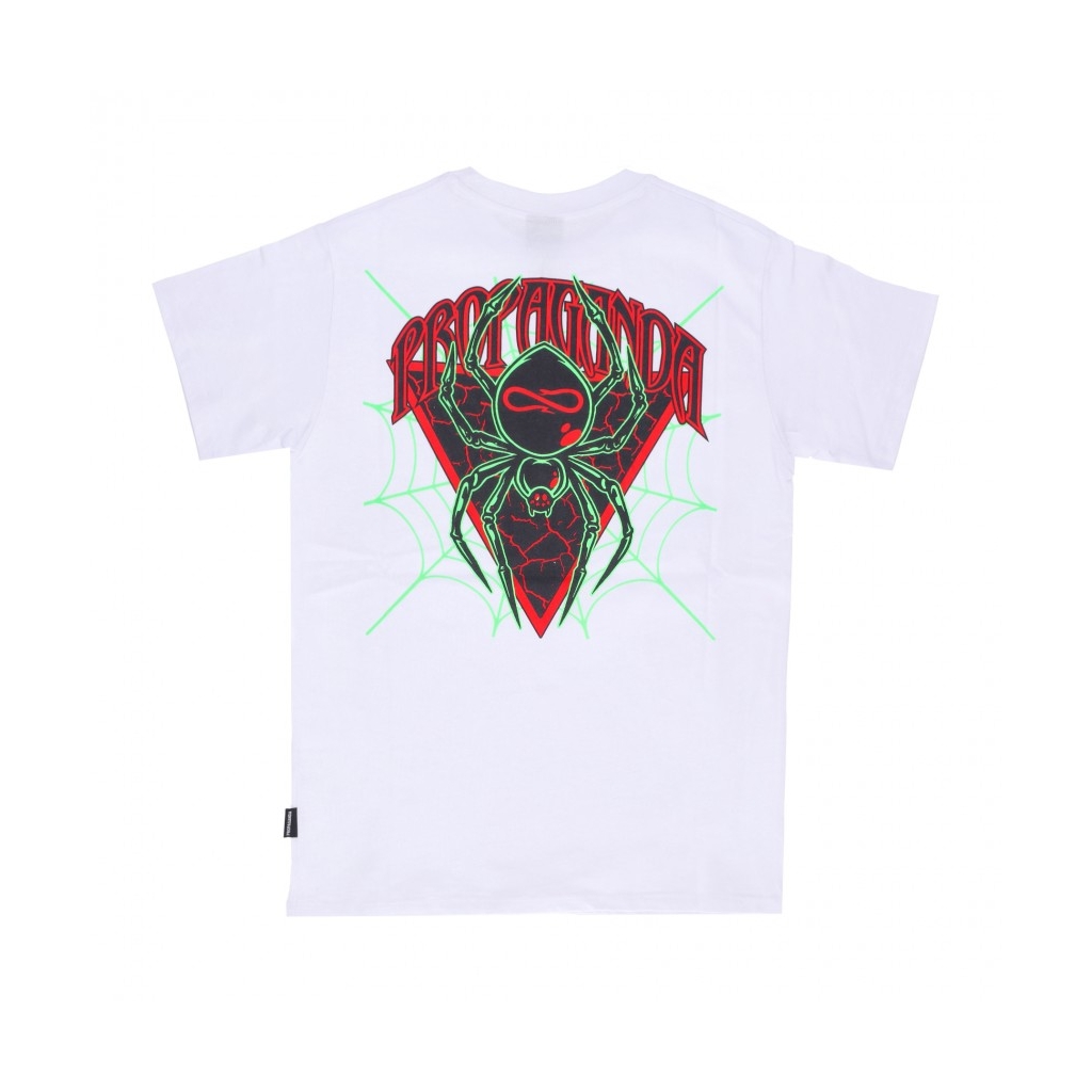 maglietta uomo triangle web tee WHITE