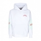 felpa cappuccio uomo triangle web hoodie WHITE