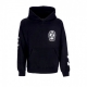 felpa cappuccio uomo rank hoodie BLACK