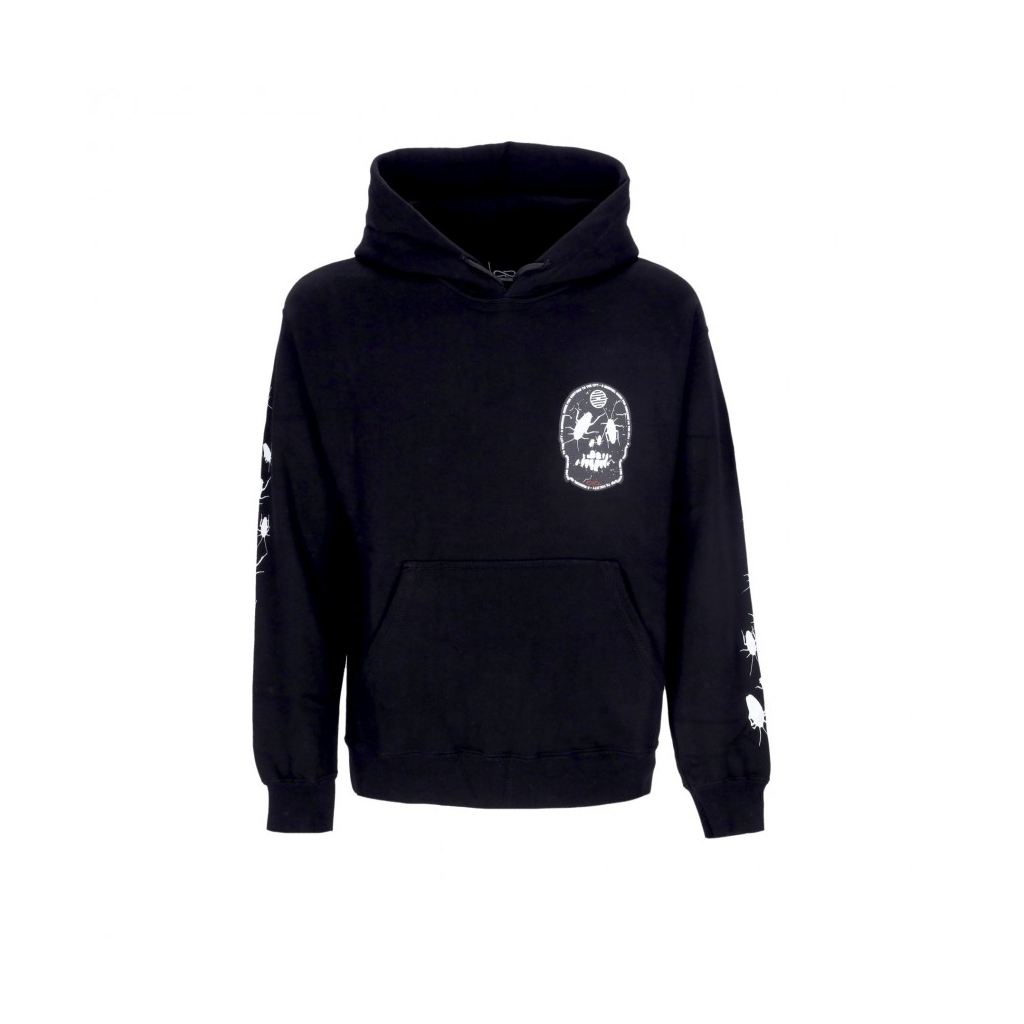 felpa cappuccio uomo rank hoodie BLACK