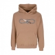 felpa cappuccio uomo logo chain hoodie CAMEL