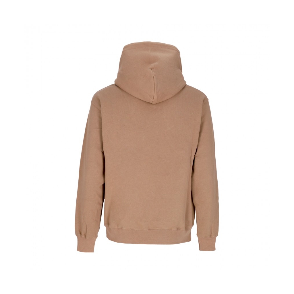 felpa cappuccio uomo logo chain hoodie CAMEL