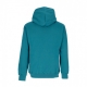 felpa cappuccio uomo college hoodie PETROL