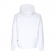 felpa cappuccio uomo college hoodie WHITE