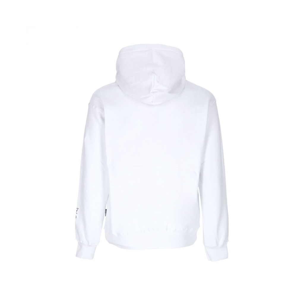 felpa cappuccio uomo college hoodie WHITE