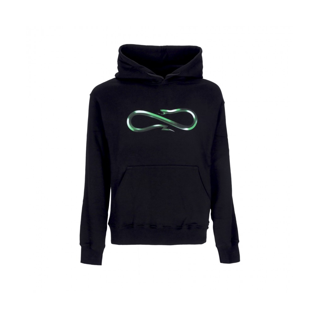 felpa cappuccio uomo logo steel hoodie BLACK