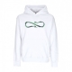 felpa cappuccio uomo logo steel hoodie WHITE