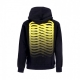 felpa cappuccio uomo ribs hoodie BLACK