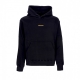 felpa cappuccio uomo ribs skin hoodie BLACK