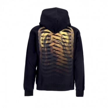 felpa cappuccio uomo ribs virgin hoodie BLACK